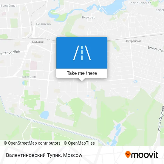 Валентиновский Тупик map