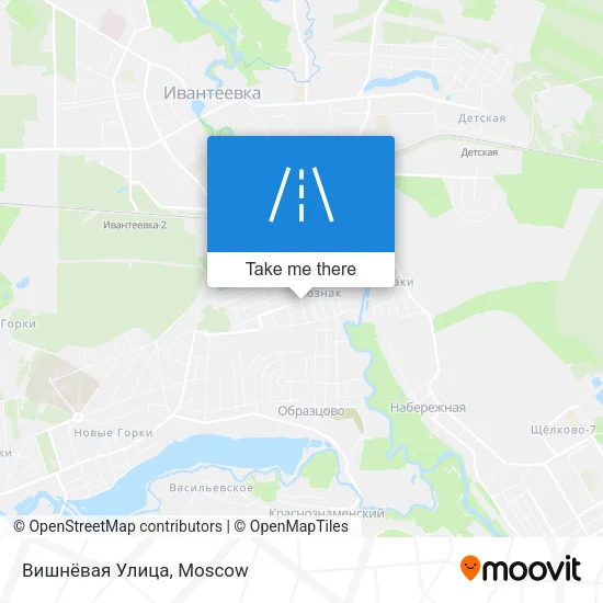 Вишнёвая Улица map
