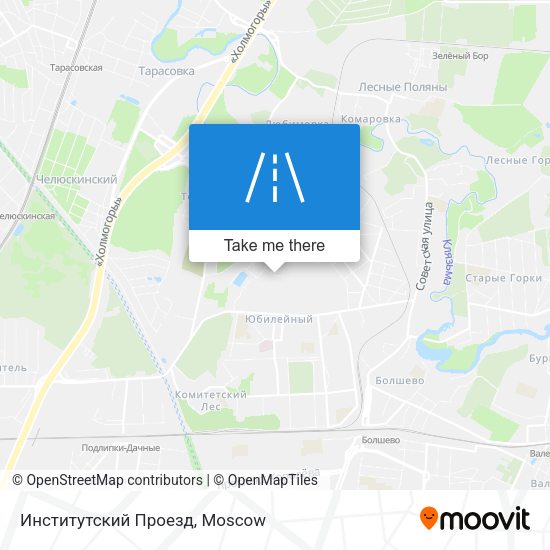Институтский Проезд map