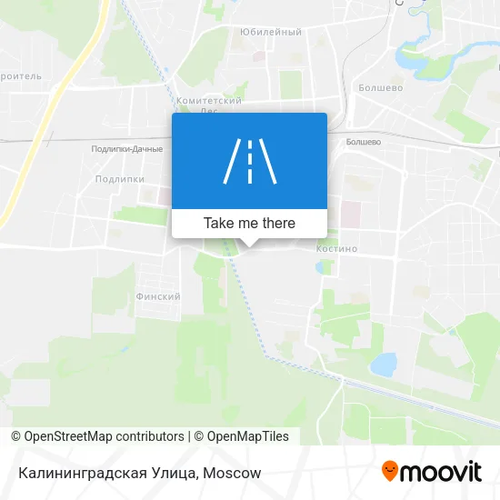 Калининградская Улица map