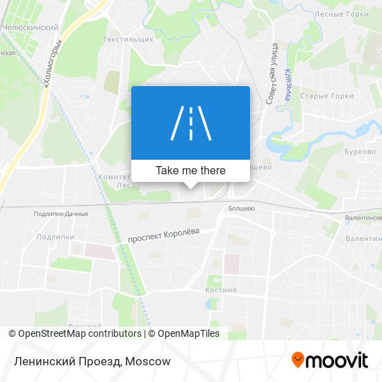 Ленинский Проезд map