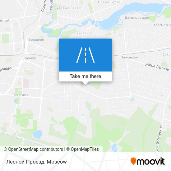 Лесной Проезд map