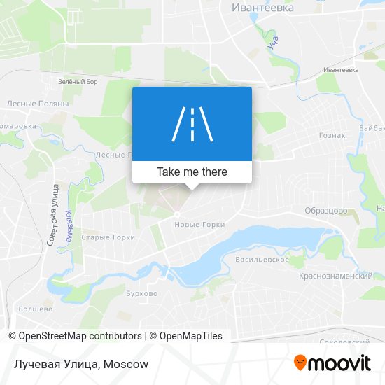 Лучевая Улица map