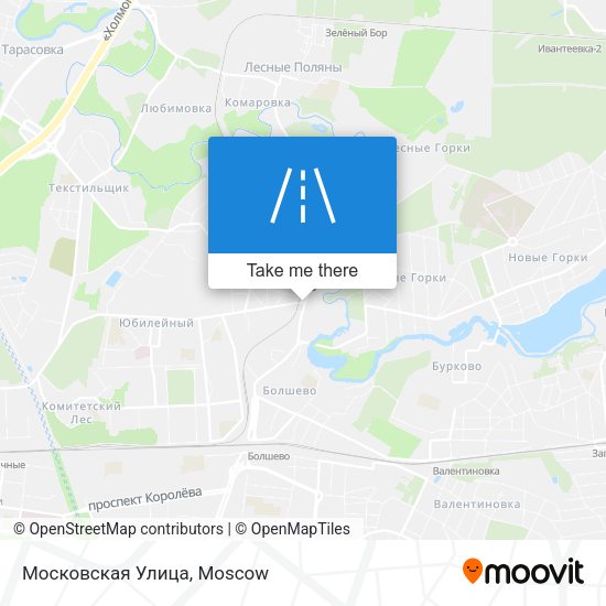 Московская Улица map