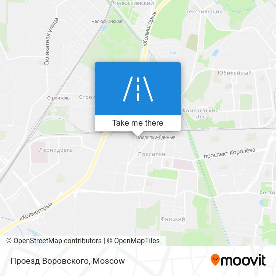 Проезд Воровского map