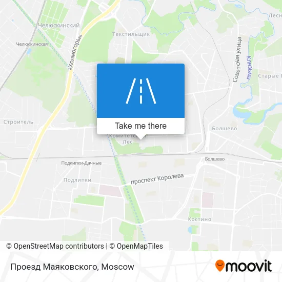 Проезд Маяковского map