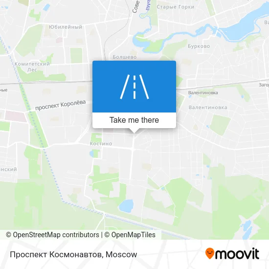 Проспект Космонавтов map