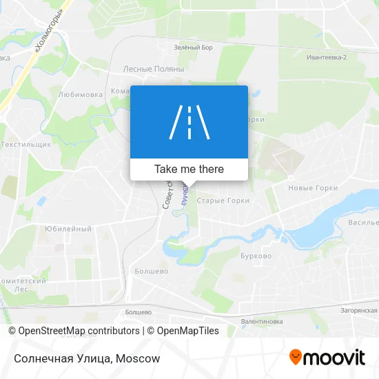 Солнечная Улица map