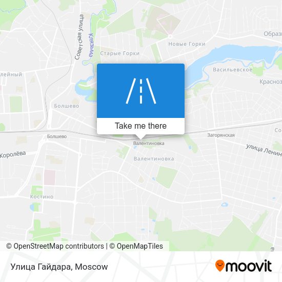 Улица Гайдара map