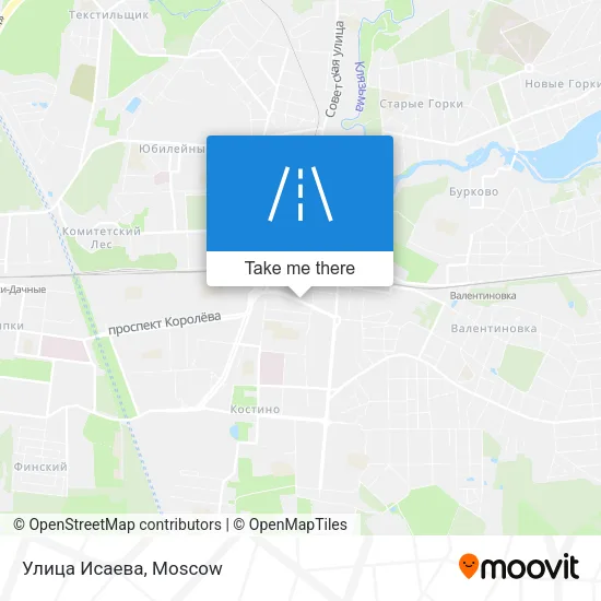 Улица Исаева map