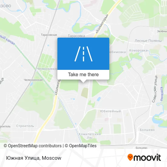 Южная Улица map