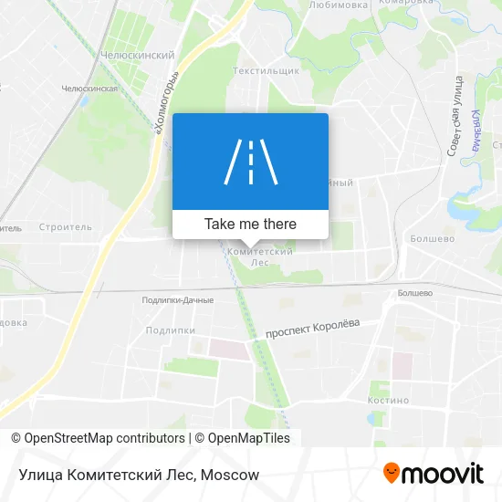 Улица Комитетский Лес map