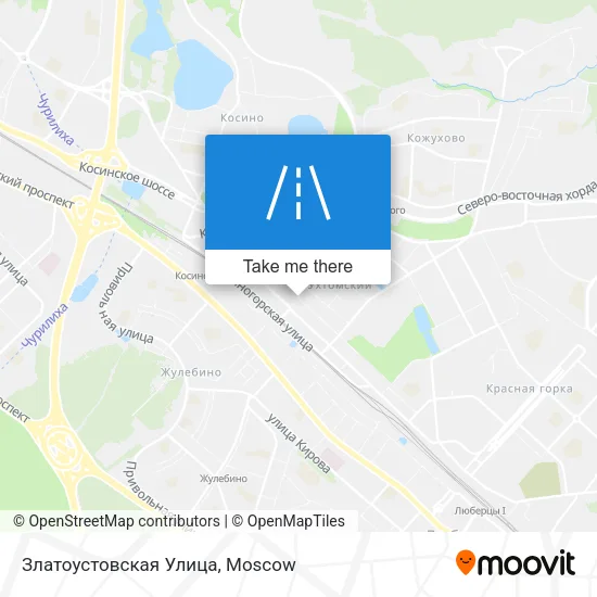 Златоустовская Улица map
