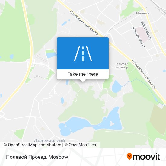 Полевой Проезд map