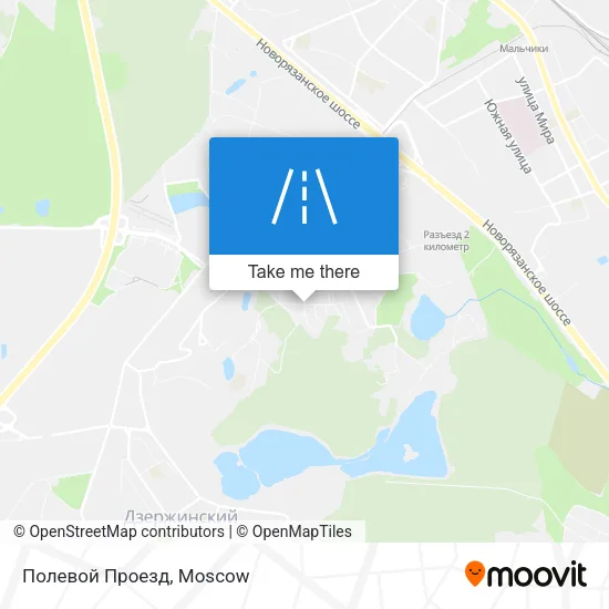 Полевой Проезд map