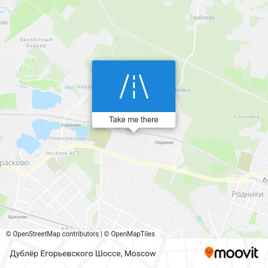 Дублёр Егорьевского Шоссе map