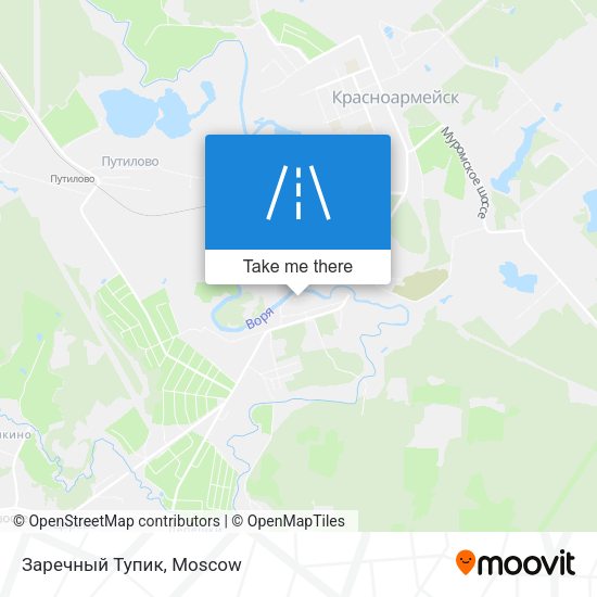 Заречный Тупик map