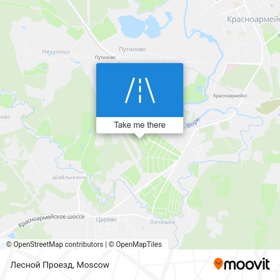 Лесной Проезд map
