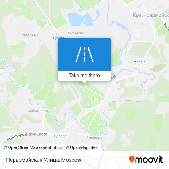 Первомайская Улица map