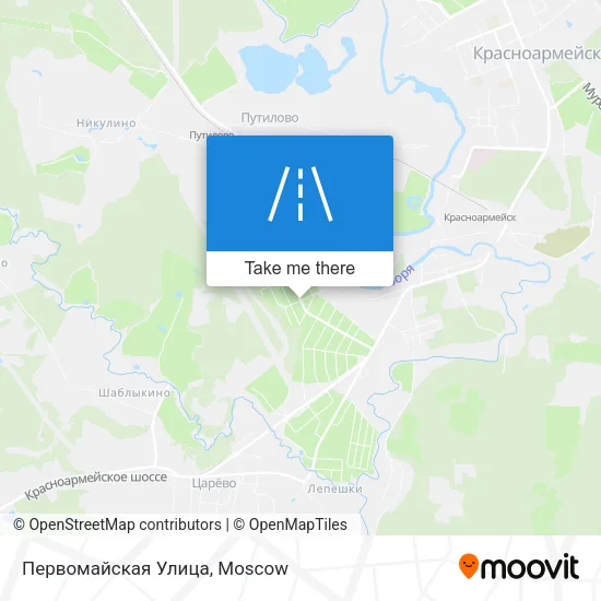 Первомайская Улица map