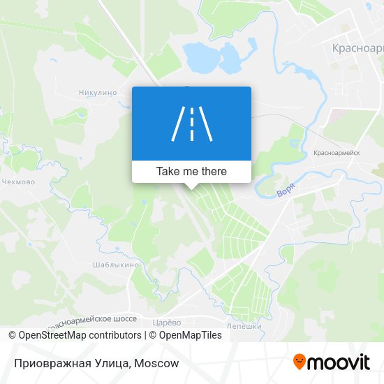 Приовражная Улица map