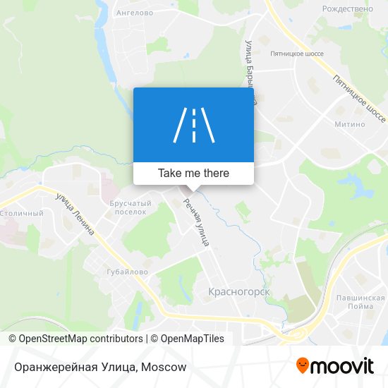 Оранжерейная Улица map