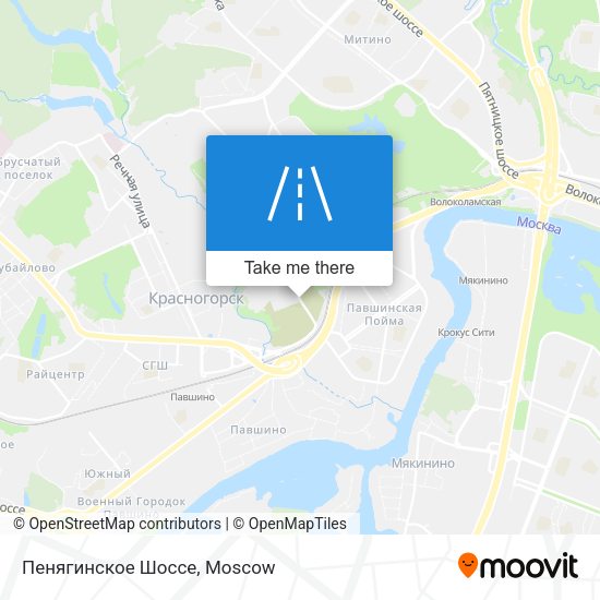 Пенягинское Шоссе map
