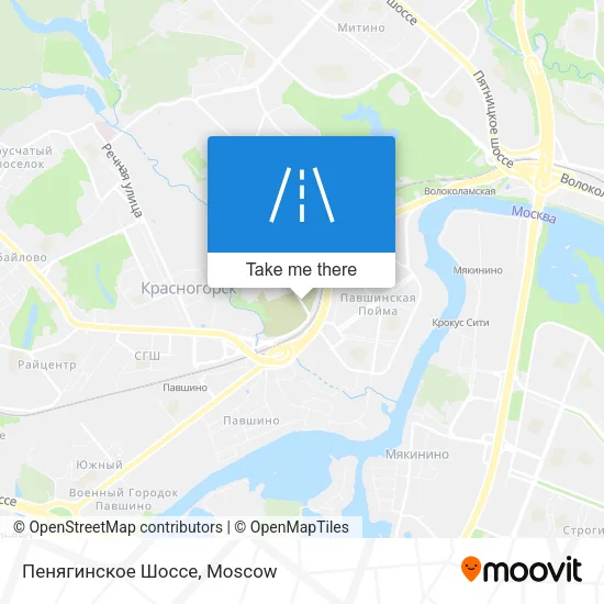 Пенягинское Шоссе map