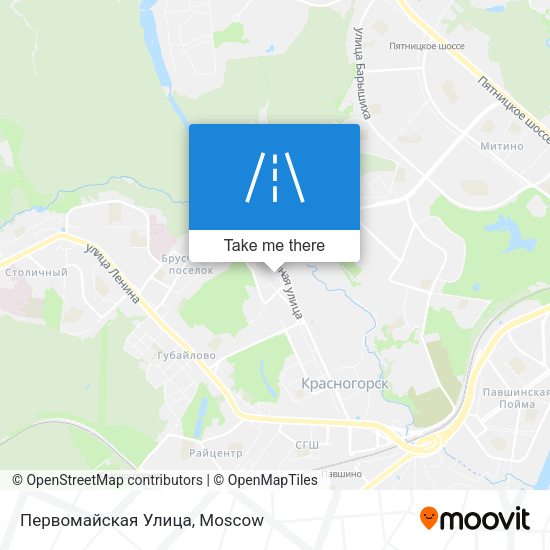 Первомайская Улица map