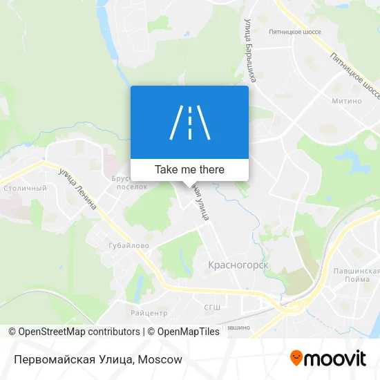 Первомайская Улица map