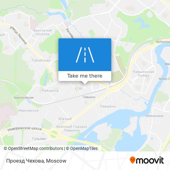 Проезд Чехова map