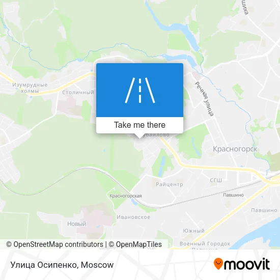 Улица Осипенко map