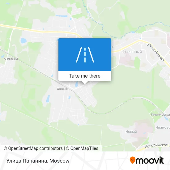 Улица Папанина map