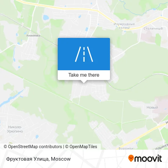 Фруктовая Улица map