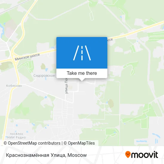 Краснознамённая Улица map