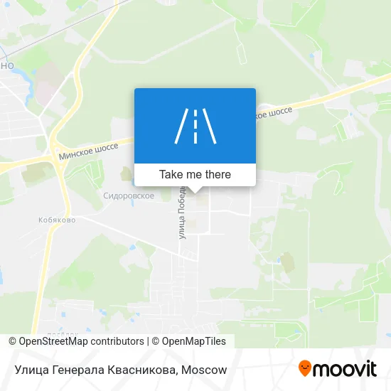 Улица Генерала Квасникова map