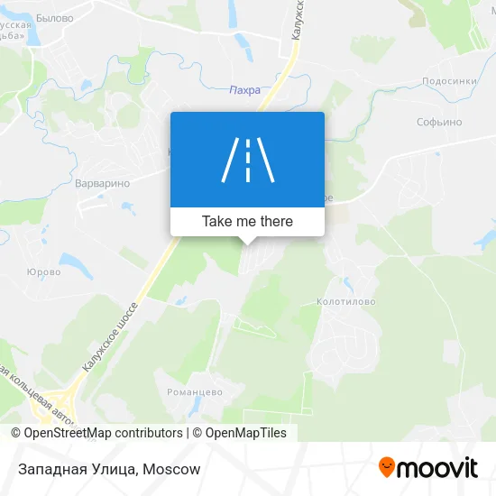 Западная Улица map