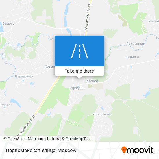 Первомайская Улица map