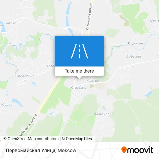 Первомайская Улица map