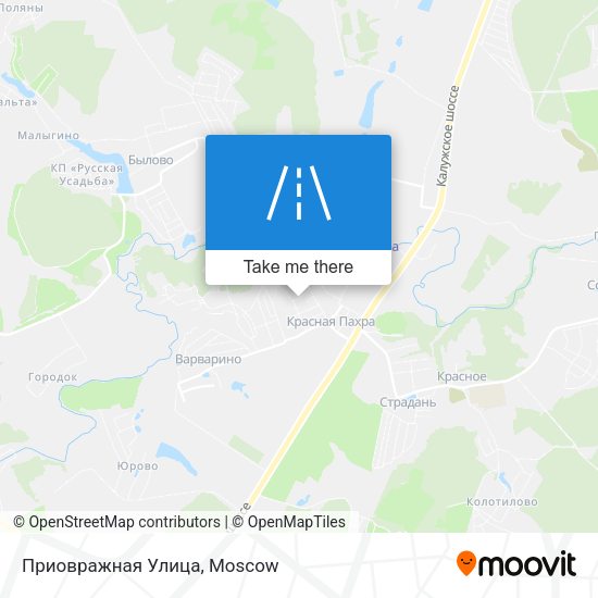 Приовражная Улица map