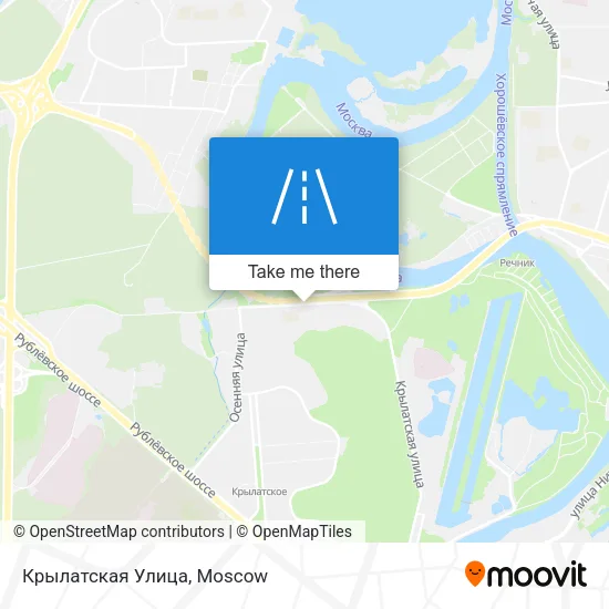 Крылатская Улица map