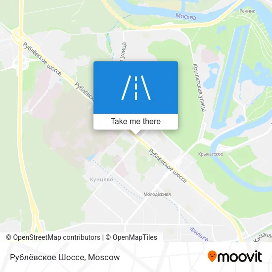 Рублёвское Шоссе map