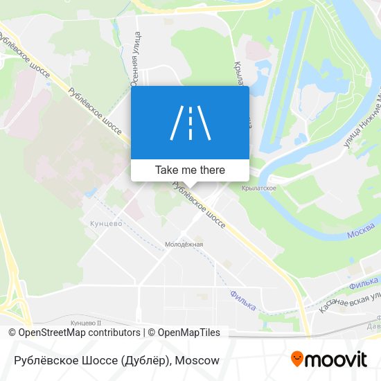 Рублёвское Шоссе (Дублёр) map
