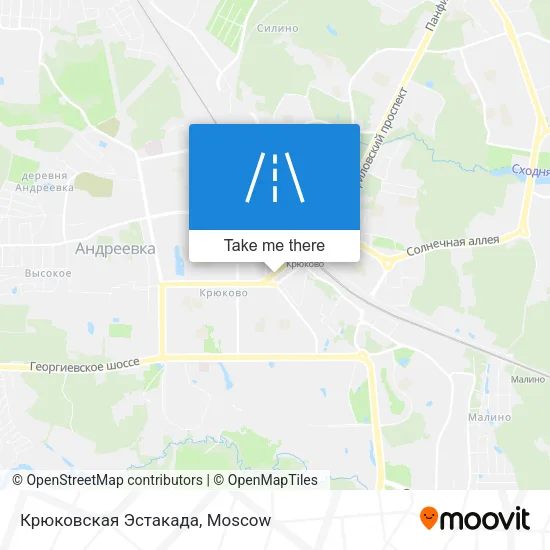 Крюковская Эстакада map