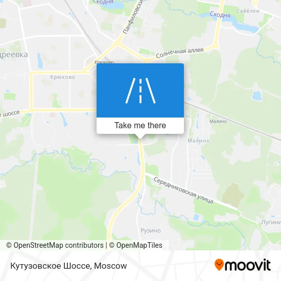 Кутузовское Шоссе map