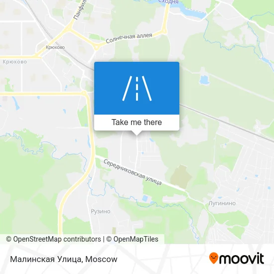 Малинская Улица map