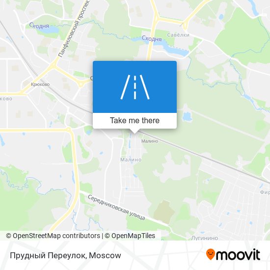 Прудный Переулок map