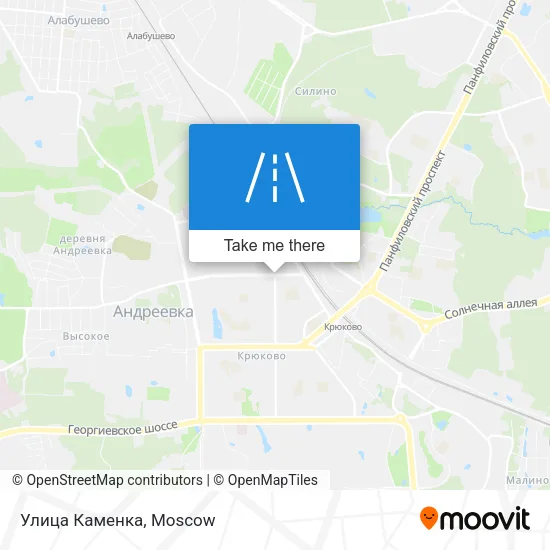 Улица Каменка map