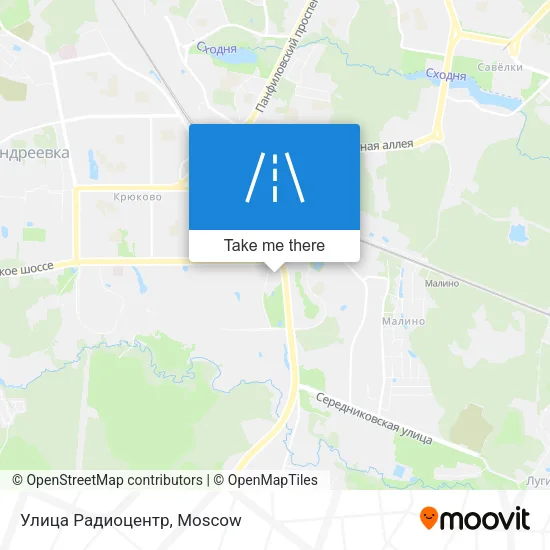 Улица Радиоцентр map