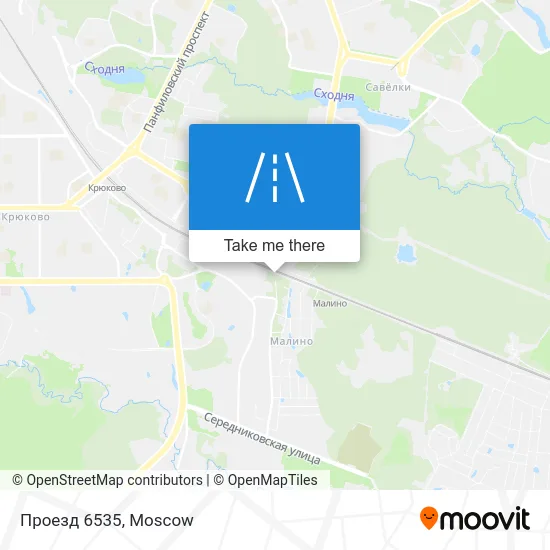 Проезд 6535 map